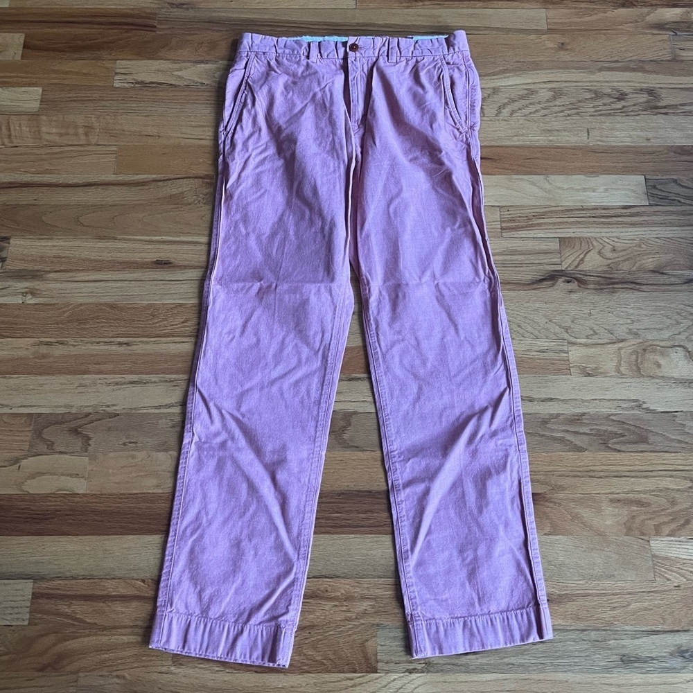 TOMMY HILFIGER Salmon Trouser Pants Cotton 32x30 - Picture 1 of 5